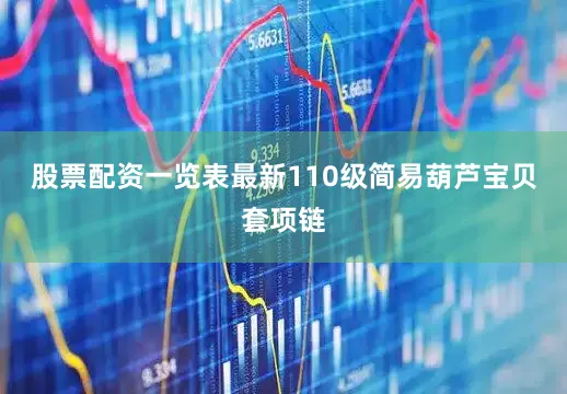 股票配资一览表最新110级简易葫芦宝贝套项链